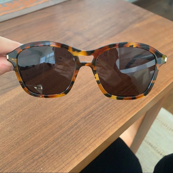 NWT Saint Laurent Tortoiseshell 54mm Modified Square Sunglasses - PRICE FIRM - Picture 3 of 15